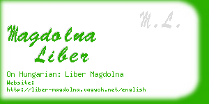 magdolna liber business card